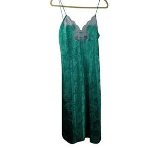 Green Babydoll, Fairy, Dainty, Women's Slip Y2K 90s Dress Sz S